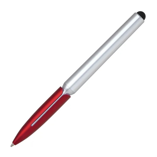 Twist action plastic stylus pen in cool metallic colors. Works on... from ASI 68190 Lungsal