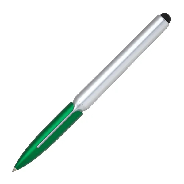 Twist action plastic stylus pen in cool metallic colors. Works on... from ASI 68190 Lungsal
