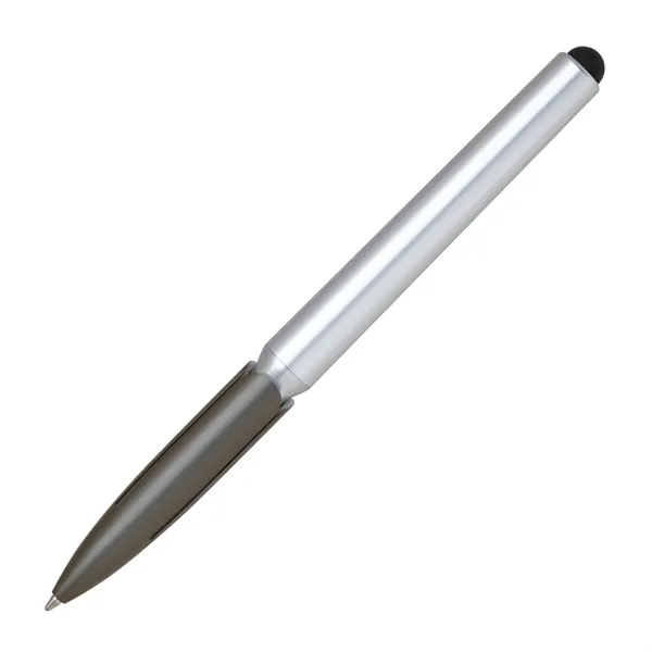 Twist action plastic stylus pen in cool metallic colors. Works on... from ASI 68190 Lungsal