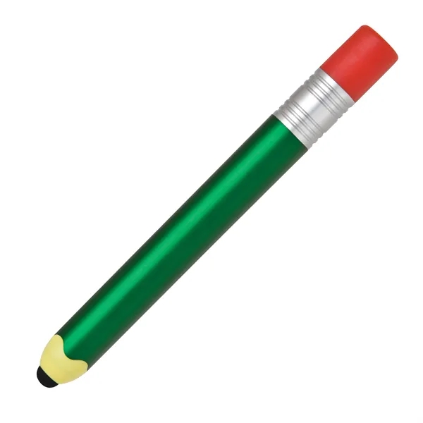 4.5" long twist plastic pen with bold color crayon shaped body... from ASI 68190 Lungsal / Lungsal