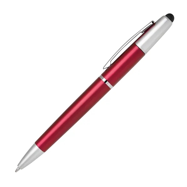 Dual function design pen with capacitive soft-touch stylus tip. Features cool... from ASI 68190 Lungsal / Lungsal