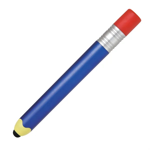 4.5" long twist plastic pen with bold color crayon shaped body... from ASI 68190 Lungsal / Lungsal
