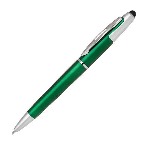 Dual function design pen with capacitive soft-touch stylus tip. Features cool... from ASI 68190 Lungsal / Lungsal