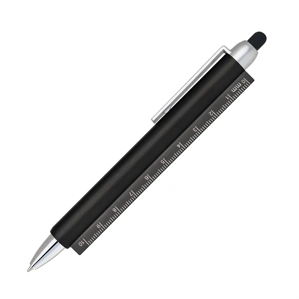 Plastic click action stylus pen with a ruler body. Stylus pen... from ASI 68190 Lungsal / Lungsal