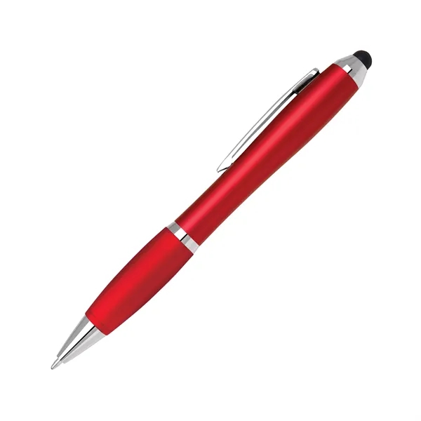 Twist action plastic stylus pen in bold color torch barrel and... from ASI 68190 Lungsal / Lungsal