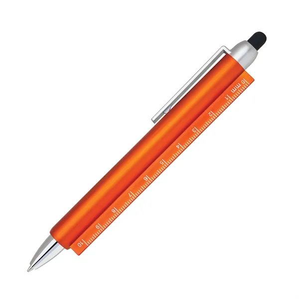 Plastic click action stylus pen with a ruler body. Stylus pen... from ASI 68190 Lungsal / Lungsal