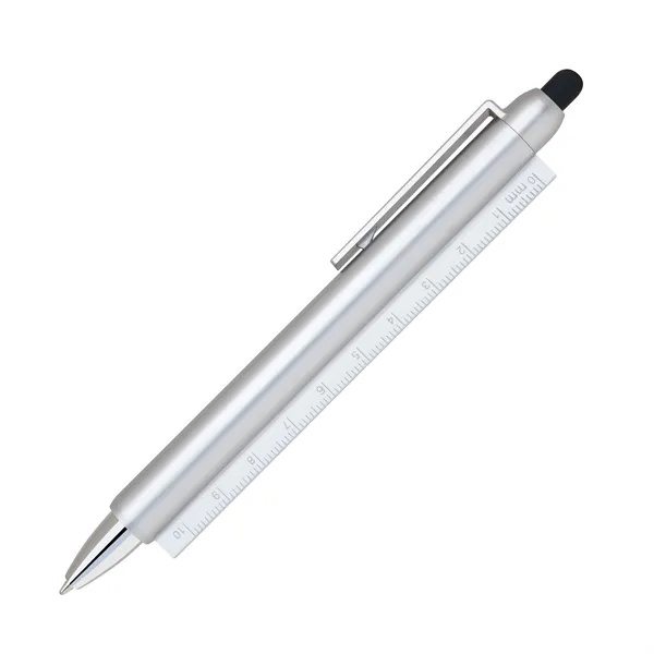Plastic click action stylus pen with a ruler body. Stylus pen... from ASI 68190 Lungsal / Lungsal