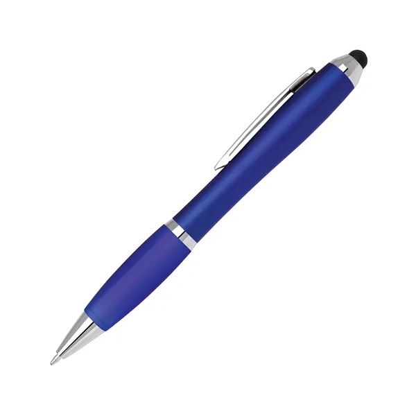 Twist action plastic stylus pen in bold color torch barrel and... from ASI 68190 Lungsal / Lungsal