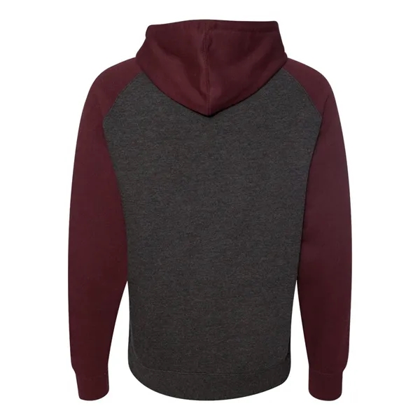 Raglan hooded pullover. Contrasting hood and sleeves. Blank product.... from ASI 84358 S&S Activewear