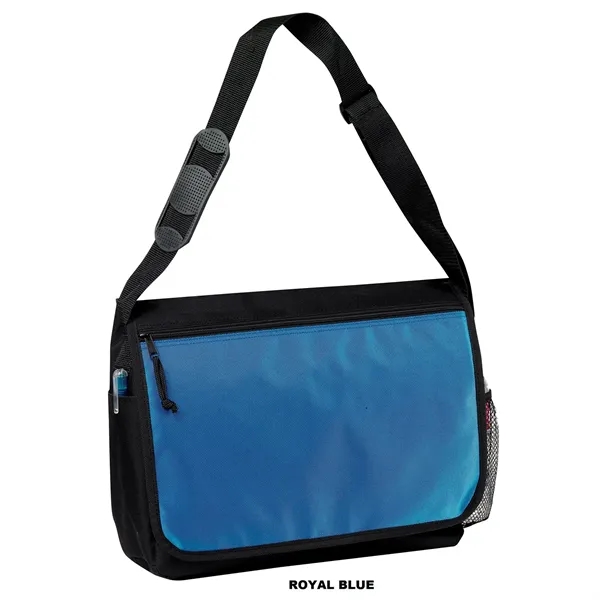 15" x 12" x 4.5" messenger bag style computer tote with... from ASI 37980 Bagworld