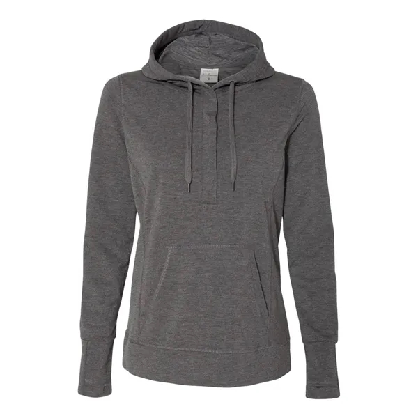 Omega Stretch Terry Women's Snap Placket Hooded Pullover... from ASI 84358 S&S Activewear