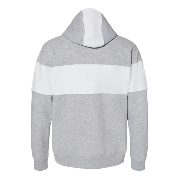 J. America Varsity Fleece Colorblocked Hooded Sweatshirt... from ASI 84358 S&S Activewear