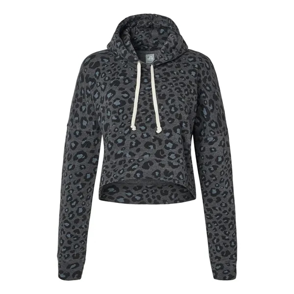 J. America Women's Crop Hooded Sweatshirt... from ASI 84358 S&S Activewear
