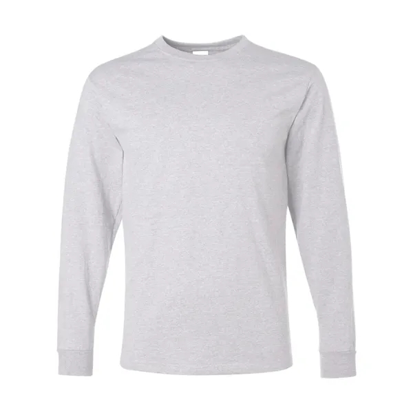 Adult long sleeve 5.6 oz. 50% cotton / 50% polyester t-shirt.... from ASI 84358 S&S Activewear