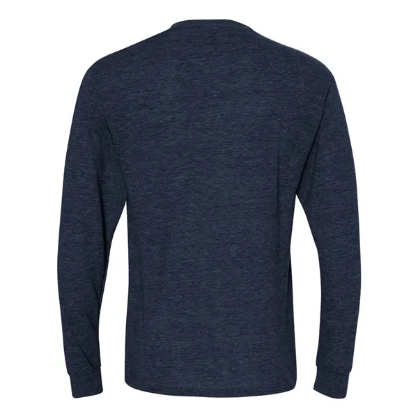 Adult long sleeve 5.6 oz. 50% cotton / 50% polyester t-shirt.... from ASI 84358 S&S Activewear