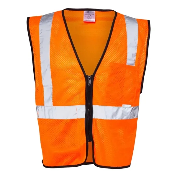 ML Kishigo Class 2 Double Pocket Zipper Economy Vest... from ASI 84358 S&S Activewear