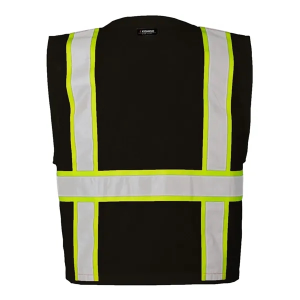100% polyester mesh vest with 2" wide reflective material and multiple... from ASI 84358 S&S Activewear