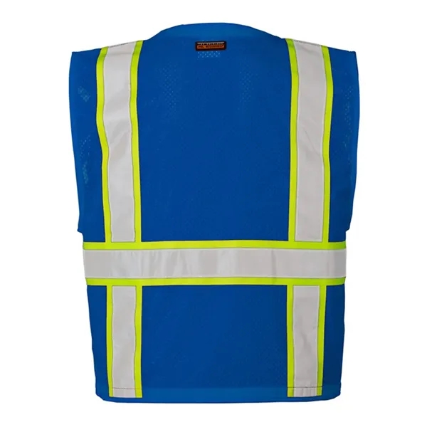 100% polyester mesh vest with 2" wide reflective material and multiple... from ASI 84358 S&S Activewear
