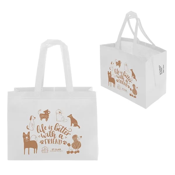 80GSM Recycled Non-Woven Polypropylene Heat-Sealed Tote... from ASI 36730 Ariel Premium Supply Inc