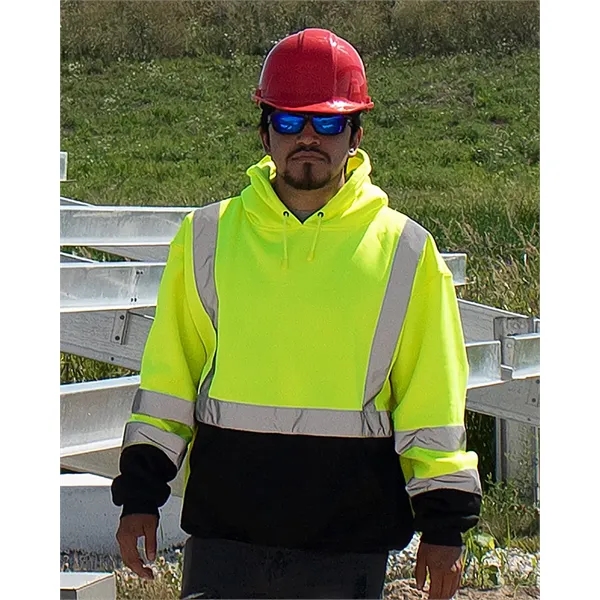 Kishigo Hi-Vis Hooded Sweatshirt... from ASI 84358 S&S Activewear
