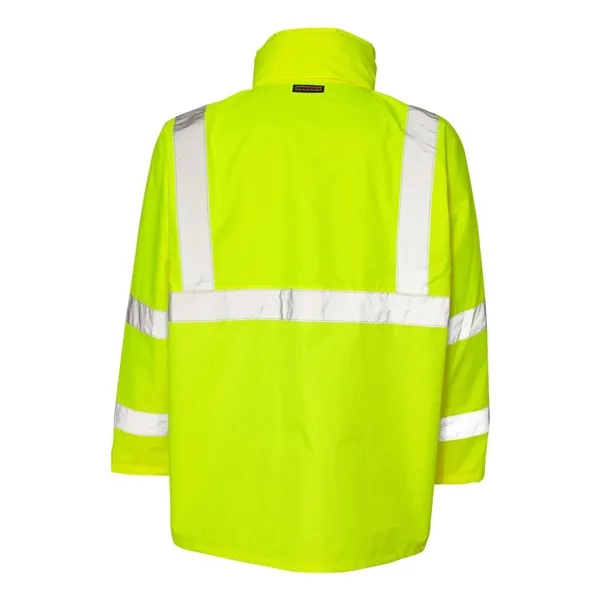 Rain suit with 2" wide reflective material. Blank.... from ASI 84358 S&S Activewear