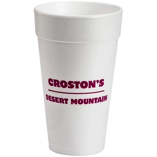Disposable 20 oz. styrofoam cup, perfect for hot or cold beverages... from ASI 67075 Leprechaun Promotions, LLC / Leprechaun Promotions