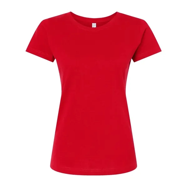 Women's fine jersey longer length T-shirt. Blank product.... from ASI 84358 S&S Activewear