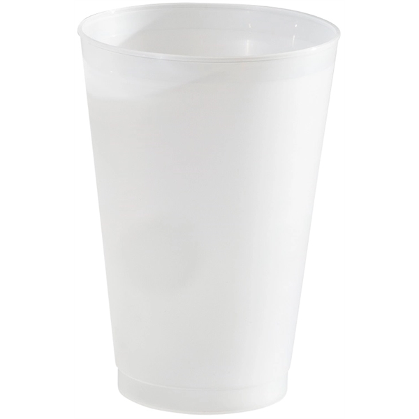 Durable 20 oz. Frost-Flex plastic stadium cup, ideal for events, promotions,... from ASI 67075 Leprechaun Promotions, LLC / Leprechaun Promotions