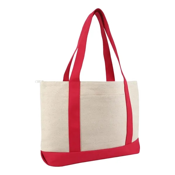 Liberty Bags Large Zippered Cotton Canvas Tote... from ASI 84358 S&S Activewear
