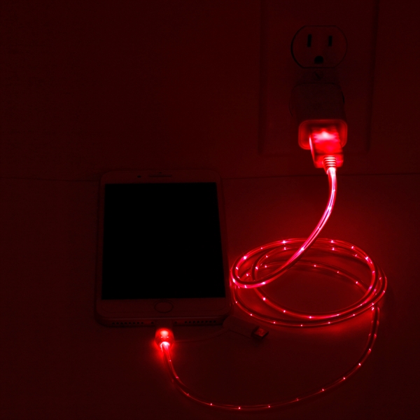 3-in-1 lighted charging cable with 5 pin attachment, micro USB and... from ASI 62660 Innovation Line