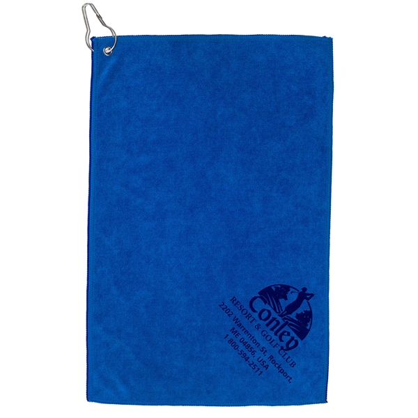 12" x 18" heavy-duty microfiber golf towel with metal grommet and... from ASI 62660 Innovation Line