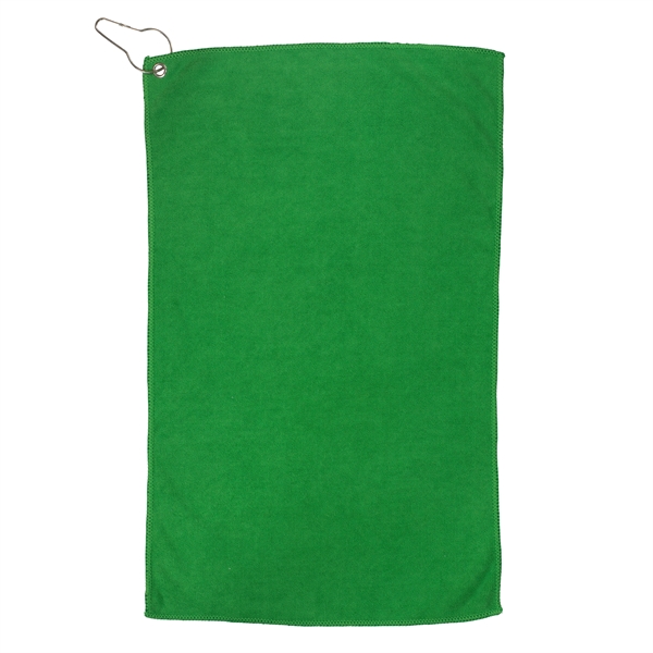 12" x 18" heavy-duty microfiber golf towel with metal grommet and... from ASI 62660 Innovation Line