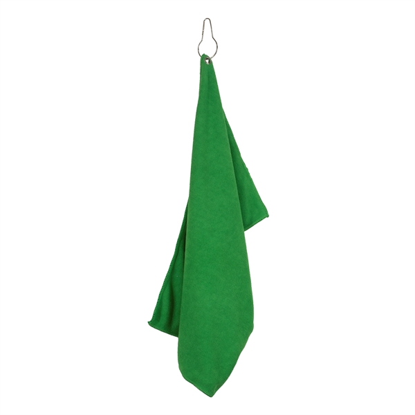 12" x 18" heavy-duty microfiber golf towel with metal grommet and... from ASI 62660 Innovation Line