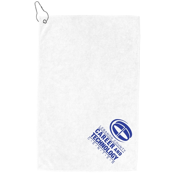 12" x 18" heavy-duty microfiber golf towel with metal grommet and... from ASI 62660 Innovation Line