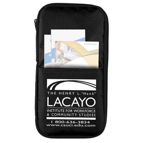 4 1/2" x 8 1/2" 420 Denier polyester zippered tech accessories... from ASI 62660 Innovation Line