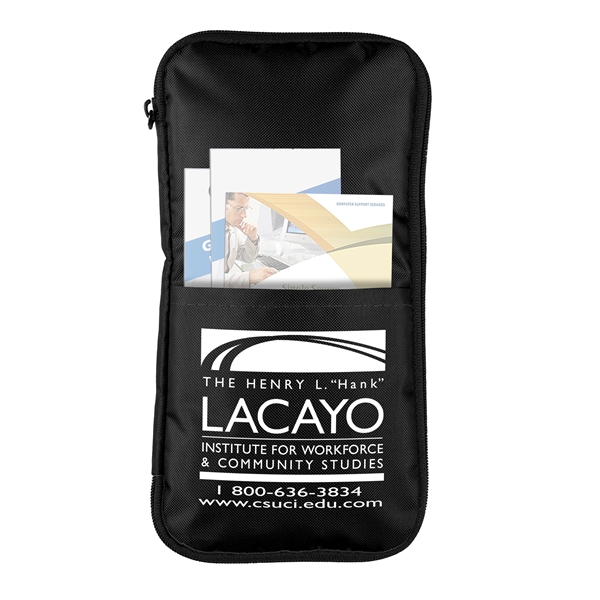 4 1/2" x 8 1/2" 420 Denier polyester zippered tech accessories... from ASI 62660 Innovation Line