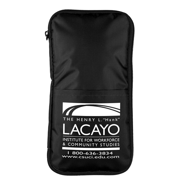 4 1/2" x 8 1/2" 420 Denier polyester zippered tech accessories... from ASI 62660 Innovation Line