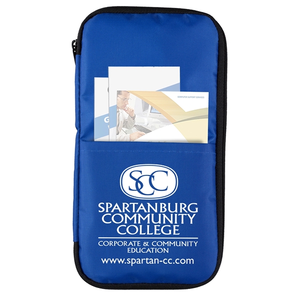 4 1/2" x 8 1/2" 420 Denier polyester zippered tech accessories... from ASI 62660 Innovation Line