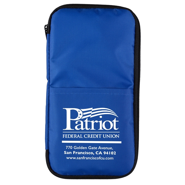 4 1/2" x 8 1/2" 420 Denier polyester zippered tech accessories... from ASI 62660 Innovation Line