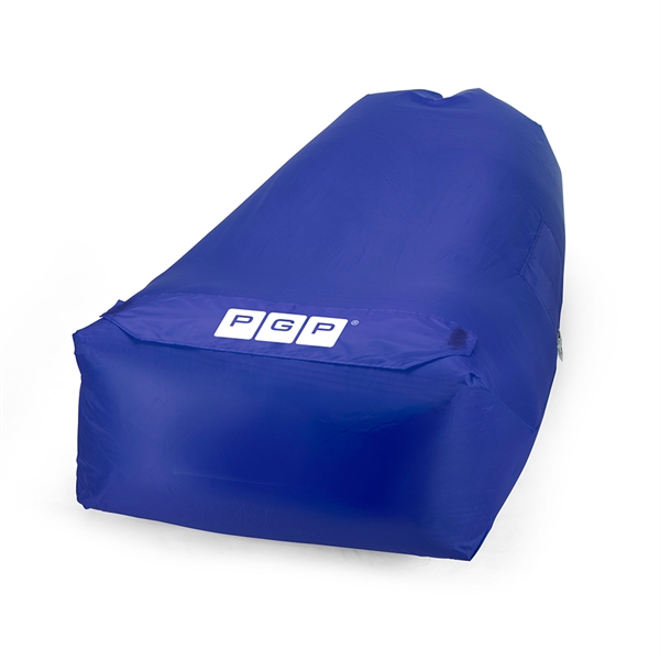 Inflatable lazy bag made of 210T material with a wide base... from ASI 88060 Snugz/USA Inc / Sweda®