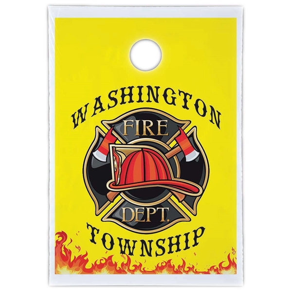 Full Color Die Cut Door Knob Bag with a 1 1/2"... from ASI 37940 Bag Makers Inc