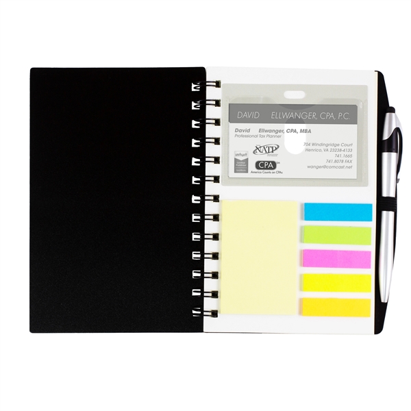 Note set with 25 sticky notes in five colors, note flags... from ASI 62660 Innovation Line