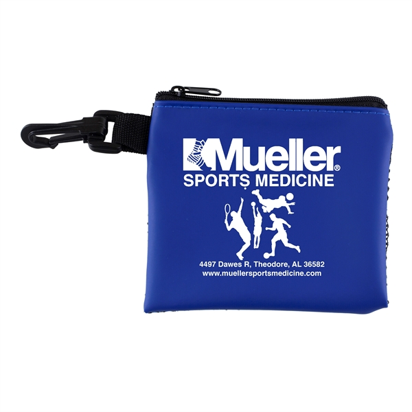 21 piece first aid kit inside a zippered mesh pouch... from ASI 62660 Innovation Line