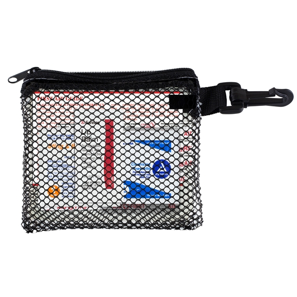 21 piece first aid kit inside a zippered mesh pouch... from ASI 62660 Innovation Line