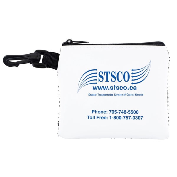 21 piece first aid kit inside a zippered mesh pouch... from ASI 62660 Innovation Line
