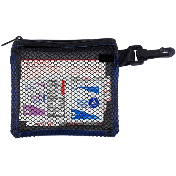 16 piece first aid kit inside a zippered mesh pouch... from ASI 62660 Innovation Line