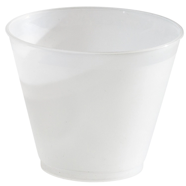 Durable 9 oz. Frost-Flex plastic stadium cup, ideal for events, promotions,... from ASI 67075 Leprechaun Promotions, LLC / Leprechaun Promotions