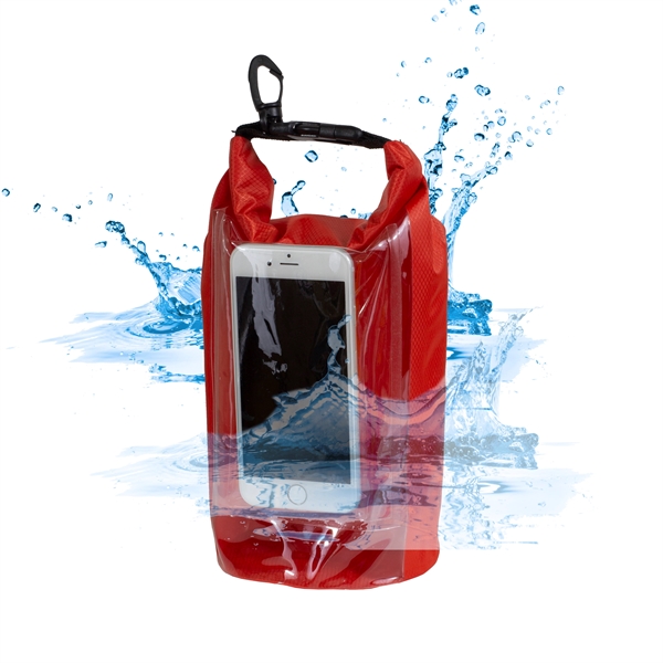 2.5 liter waterproof dry bag with clear pocket window; made of... from ASI 62660 Innovation Line