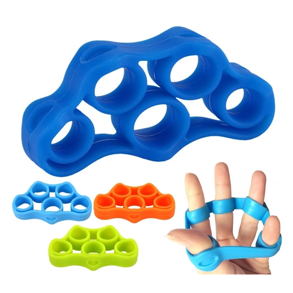 2.6" x 1.6" x .78" silicone finger strengthener hand resistance band... from ASI 37218 Athena Promo (tm)