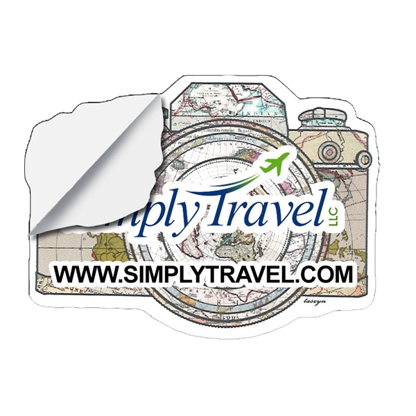 CustomCut(TM) 6 mil removable vinyl stickers in assorted custom sizes and... from ASI 62660 Innovation Line